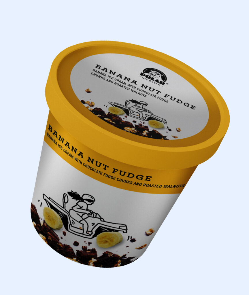 Banana Nut Fudge Polar Ice Cream